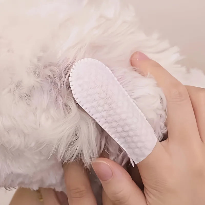 Produtos de limpeza para animais de estimação, toalhetes para limpeza de ouvido, cuidados com os ouvidos, pontas dos dedos, remoção de ácaros, gato e cachorro, produtos para animais de estimação, toalha para animais de