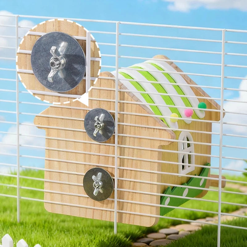 Inverno animal de estimação colorido feltro madeira periquito ninho caixa pássaro casa reprodução nidificação gaiola caixa para lovebirds cockatiel papagaio