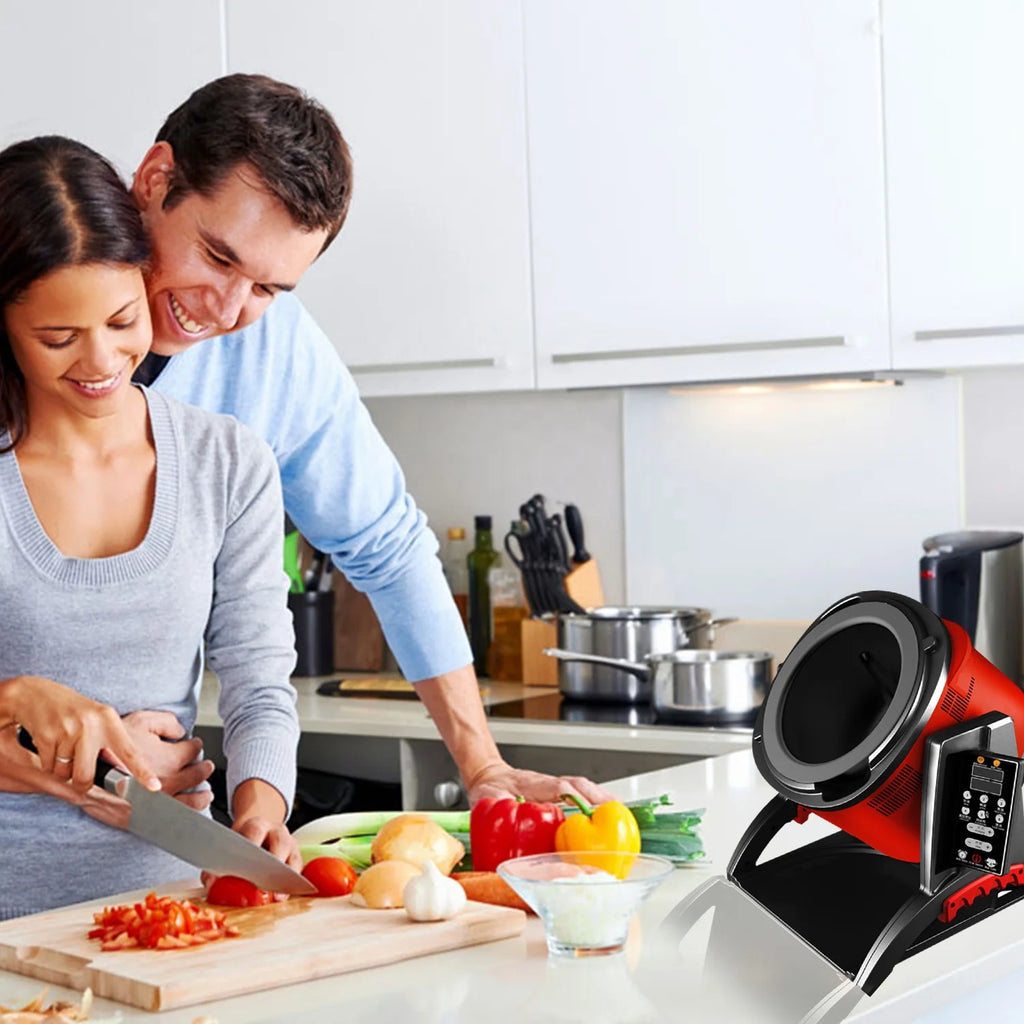 Equipamento de cozinha, máquina de cozinhar automática, tipo tambor inteligente