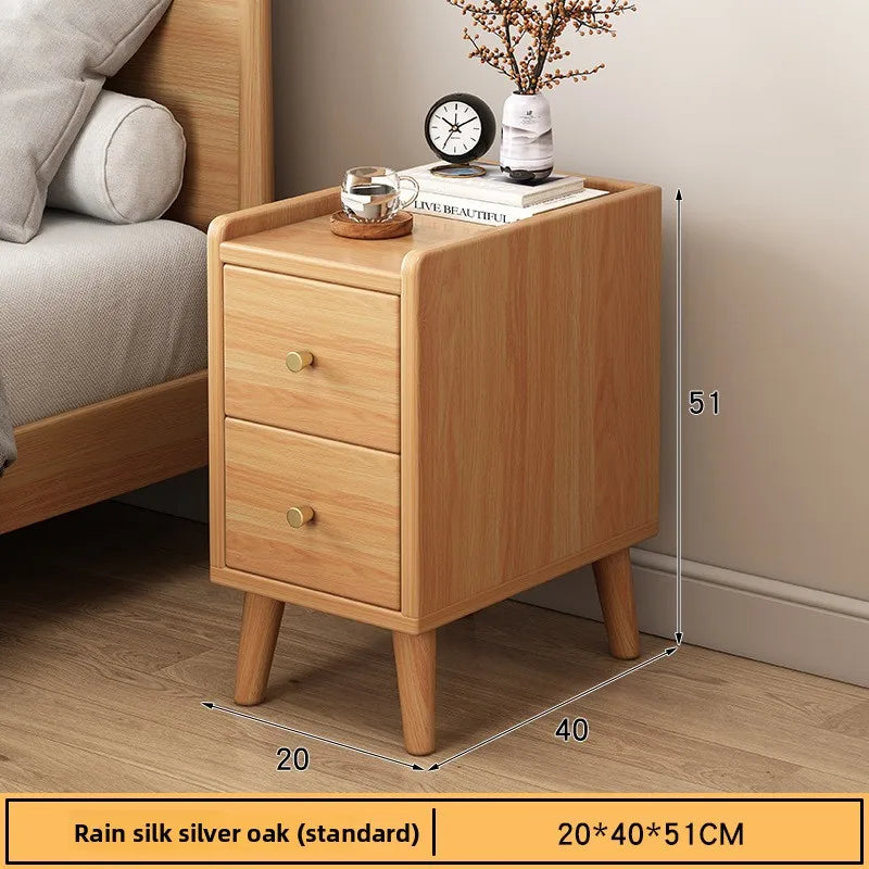 Mesa de Cabeceira Multifuncional para Casa, Armário Estreito de Armazenamento para Quarto Pequeno, Armário de Cabeceira
