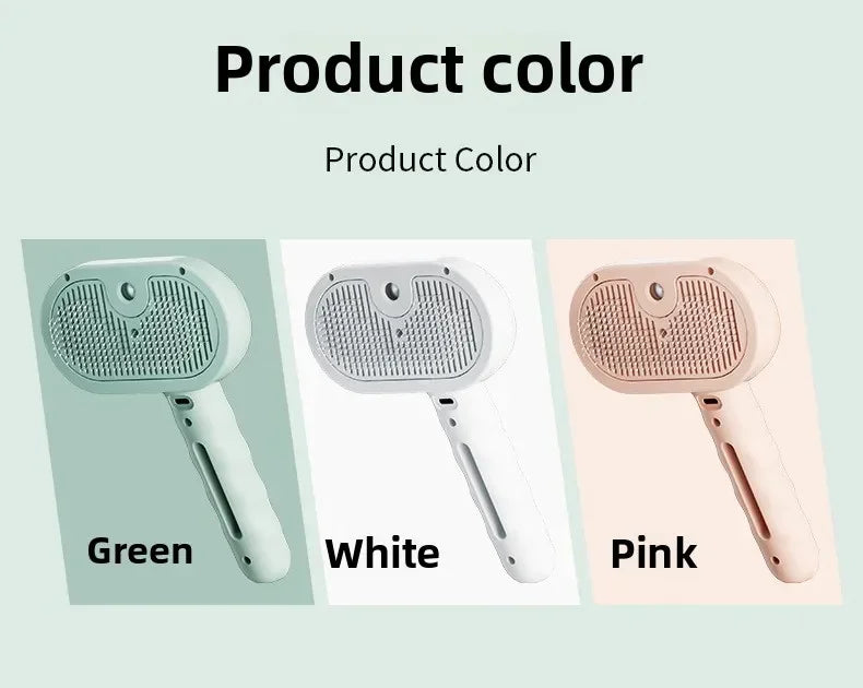 Escova de limpeza para cães, spray de vapor limpo para animais de estimação, escova de vapor exclusiva para cães, escova de limpeza de luxo