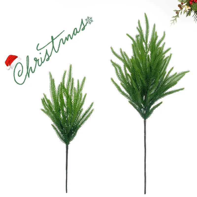 Artificial Pine Needles Decoração De Natal, DIY Fake Plants, Home Acessórios