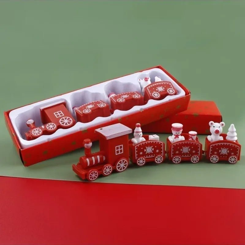 Trem de Plástico de Natal, Decorações de Natal para Casa 2026, Enfeite de Natal, Presentes de Ano Novo 2026