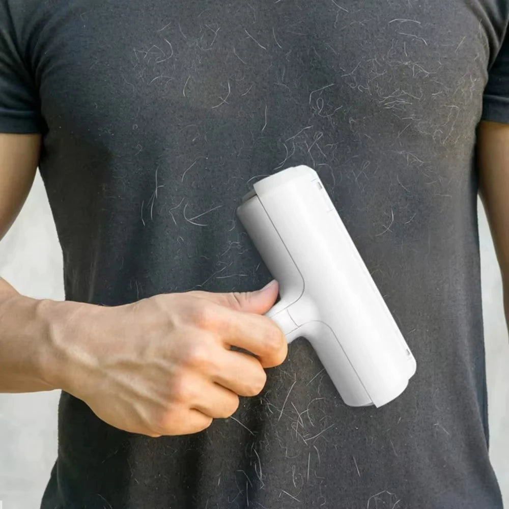 Removedor de pelos de animais lavável e reutilizável, portátil, para remover rapidamente pelos soltos de animais em tecidos.