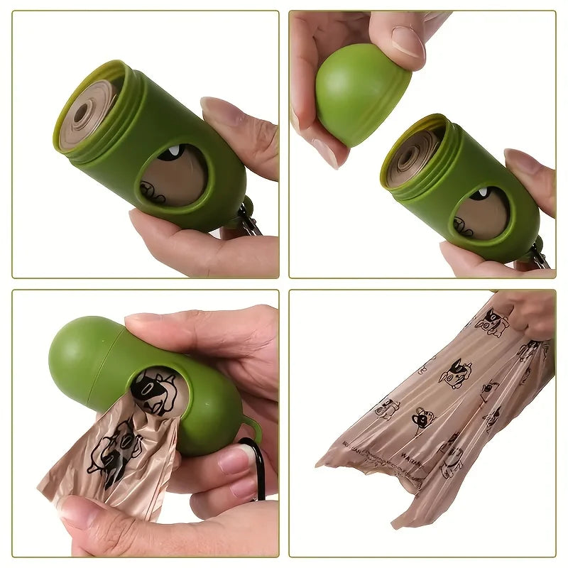 10 rolos de sacos de resíduos para animais de estimação com aroma de café, misturadores efetivamente, adequados para caminhadas ao ar livre. Direto do Fabricante