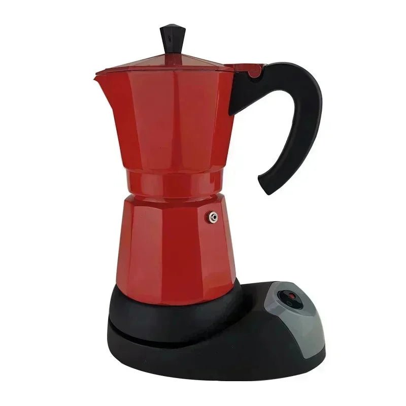 Cafeteira elétrica de alumínio 220v 300ml, estilo italiano, com plugue europeu, para uso doméstico, rápida e conveniente. - Kasa & Pet