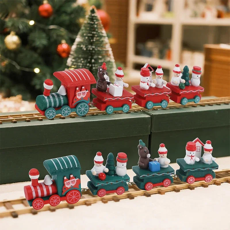 Decorações de Natal: Trem, Enfeites para Árvore de Natal, Decoração para Festas e Casa, Ano Novo 2026, Presente de Natal, Adereços para Vitrine