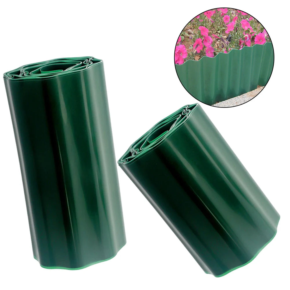 30cm/40cm grama gramado borda caminho afiação cerca ao ar livre paisagem jardim decoração diy flexível gramado afiação fronteira cerca