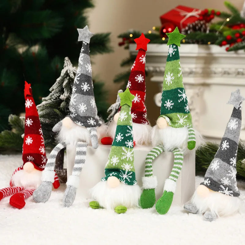 Boneco Gnomo Luminoso de Natal 2026 Sem Rosto Decoração de Casa Feliz Natal Presente de Natal para o Ano Novo