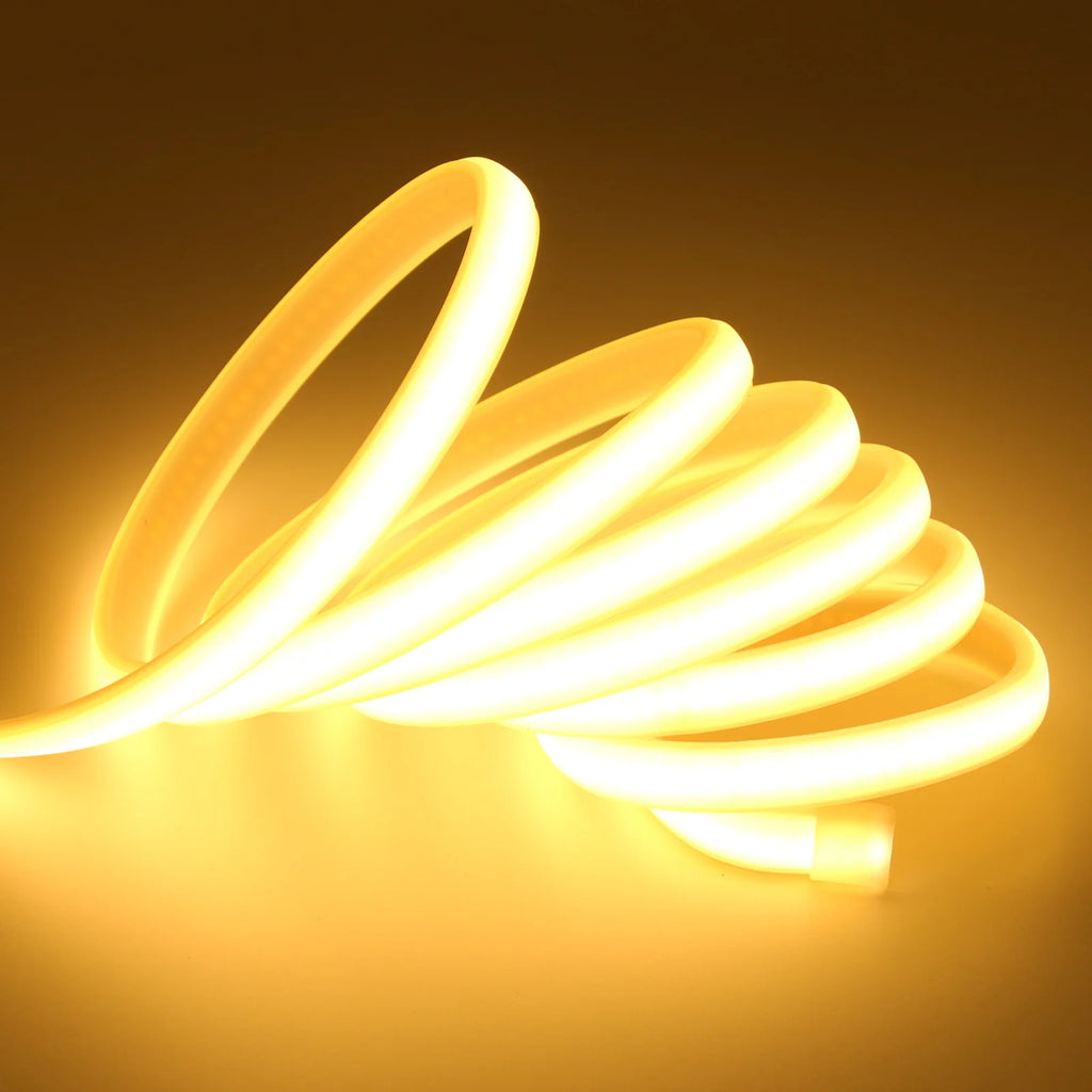 Fita LED COB 12V 24V à Prova d'Água 320 LEDs/m Fita Adesiva Flexível 3000K 4000K 6000K Iluminação de Armário LED Decoração de Ambiente