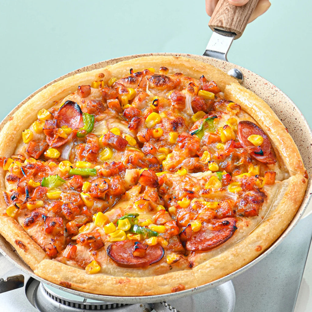 10in engrossado omelete pan pizza frigideira pote de bife cozinhar para fogão a gás de indução panelas de cozinha antiaderente panelas de panqueca Kasa & Pet Store