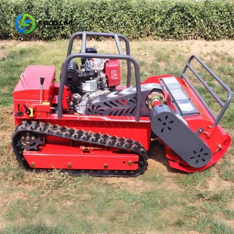 Cortador de Grama Elétrico Robótico de Esteira para Uso Doméstico, Personalizado, com Lâminas de 800mm, 1000mm, 1200mm, para Cortar Grama