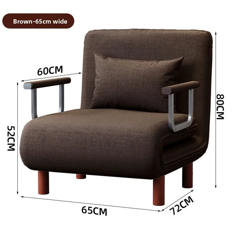 Sofá-cama dobrável durável, multifuncional, para sala de estar, ideal para descanso e economia de espaço, sofá-cama individual para internet.
