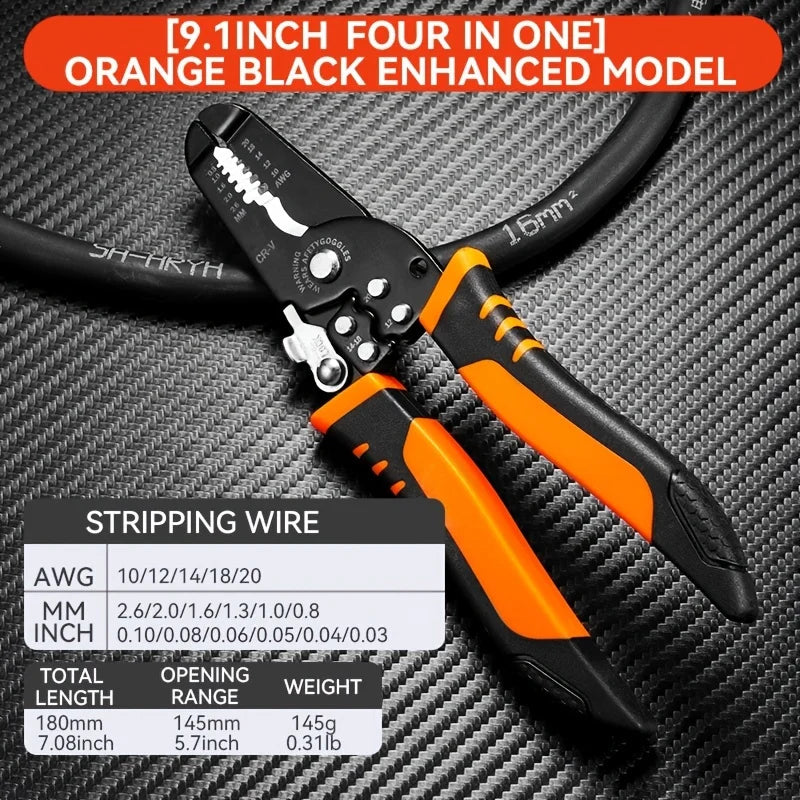 Wire Stripper Crimping Tool, Wire Cutter, Cable Stripper, Wiring Tools, Crimping Tool