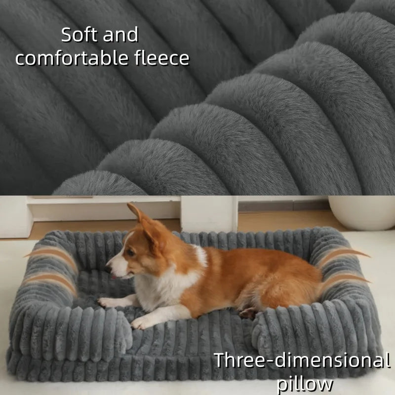 Cama para Cães de Inverno, Cama Quente para Filhotes, Sofá para Animais de Estimação, Tapete para Gatos Pequenos, Suprimentos para Pets, Cestas Grandes, Camas para Cães de Porte Médio, Casinha Grande para Cães