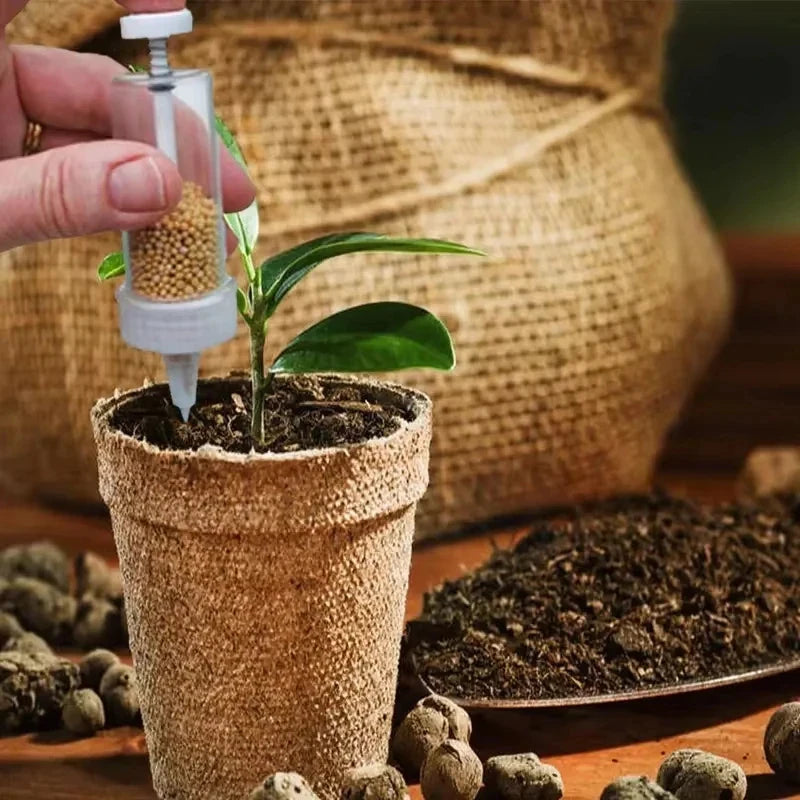 Dispensador de Sementes Portátil, Ferramenta Manual Mini para Plantio no Jardim, Essencial para Vasos de Flores e Canteiros