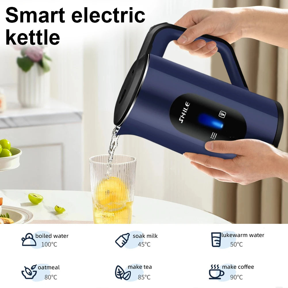 2.2l 1500w caldeira de água aço inoxidável fervente rápida chaleira elétrica quente multifuncional ferver pote água para fazer chá café em casa