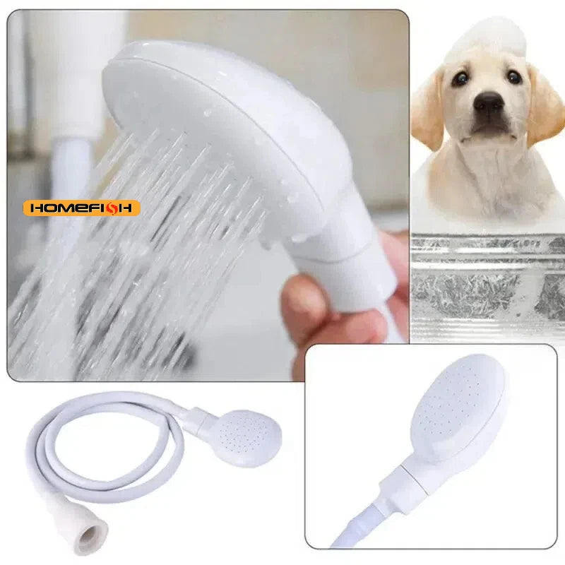 Aspersor de torneira multifuncional-extensor de cabeça de chuveiro com filtro de drenagem e mangueira, ferramenta de limpeza de pia para banheiro, suporte de banho para animais de estimação
