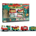 Trem Elétrico de Natal, Brinquedo de Decoração para Árvore de Natal, Trilho de Trem com Som e Luz, Carro de Trem, Presentes de Natal