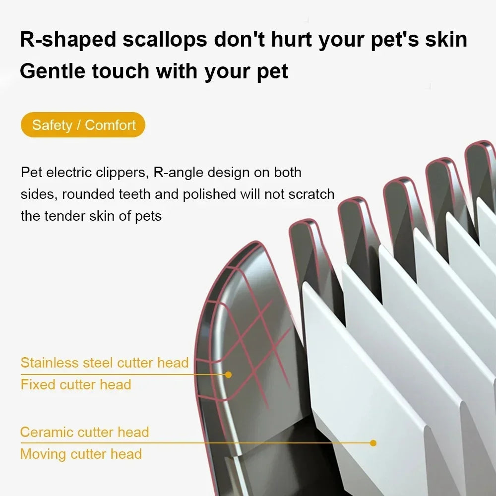 Máquina de cortar cabelo profissional para cães, aparador elétrico para animais de estimação, recarregável por usb, barbeador para gatos, animais, máquina de corte de cabelo