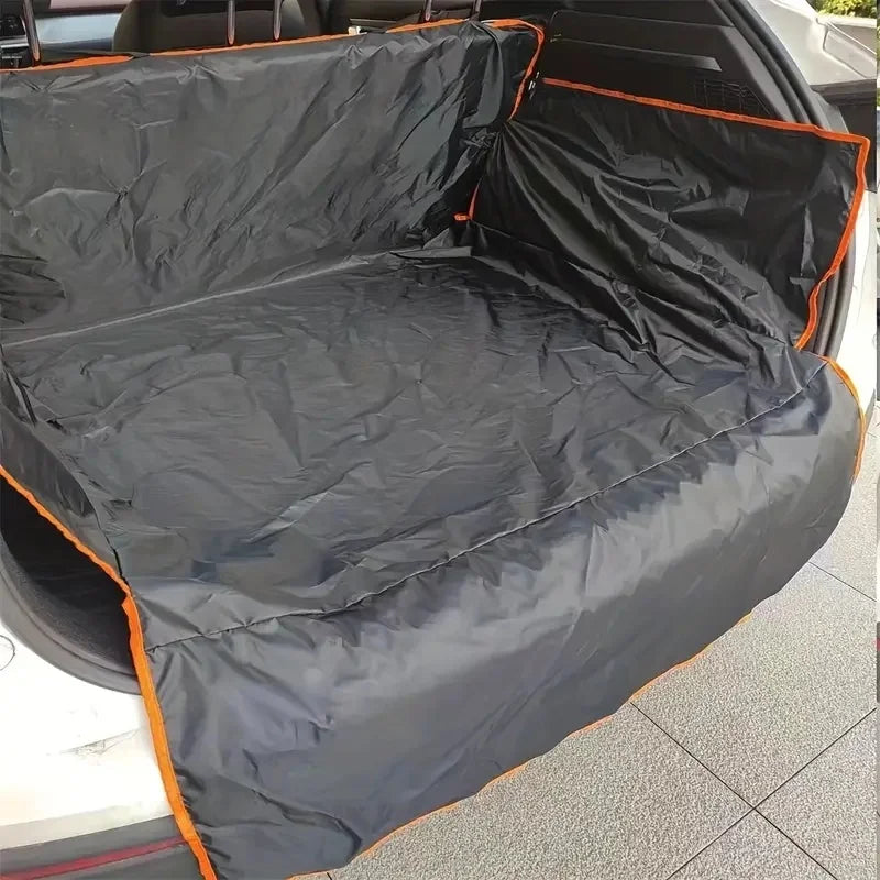 Tapete de porta-malas automático de poliéster durável para animais de estimação – Tapete antiderrapante, resistente a arranhões e fácil de limpar para SUVs e carros, tapete de segurança para animais de estimação
