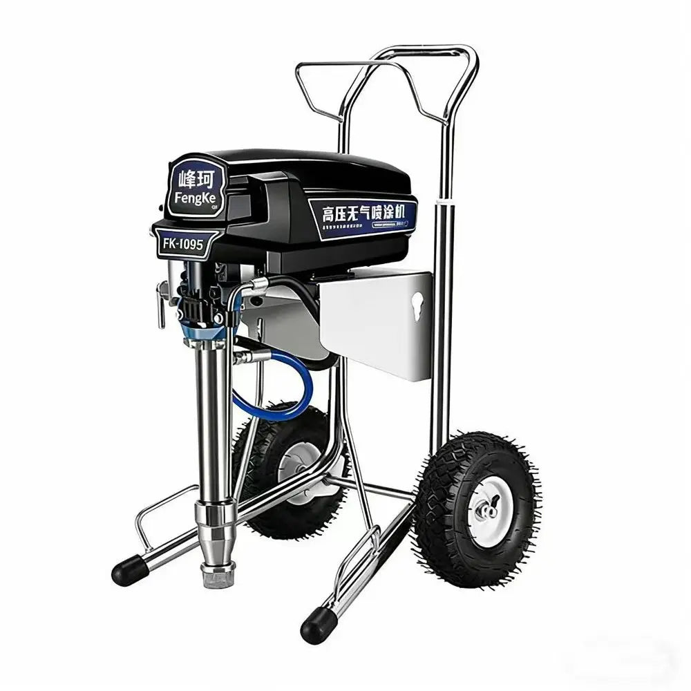 Pistola pulverizadora profissional com bomba de pistão, máquina de pulverização mal ventilada, 4000w, 6,5l, pulverizador de tinta sem ar, fk1095, máquina de pintura a óleo