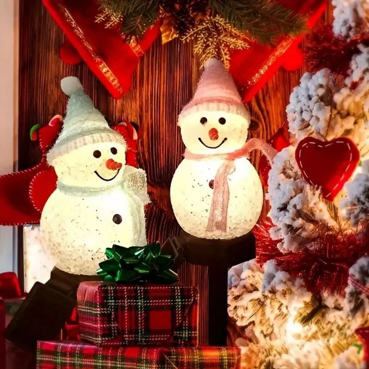Boneco de neve de natal luz solar gramado jardim luz pátio ao ar livre paisagem chão plug-in luz decorativa
