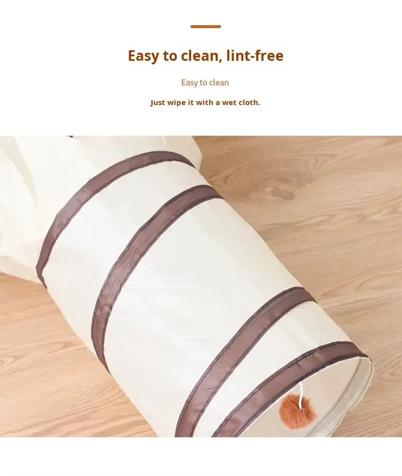 Túnel Dobrável para Gatos, Brinquedo Interativo para Gatos, Filhotes, Cães e Coelhos, para Treinamento e Diversão, Alivia o Tédio.