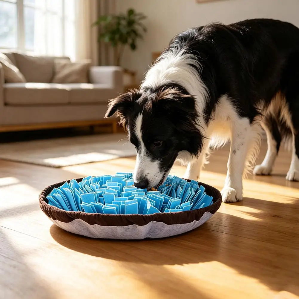 Tapete de busca para cães, jogo interativo de busca de alimentos, brinquedo em forma de tapete para alimentação lenta, ideal para o treino de cães, estimula as habilidades naturais de busca de alimentos.