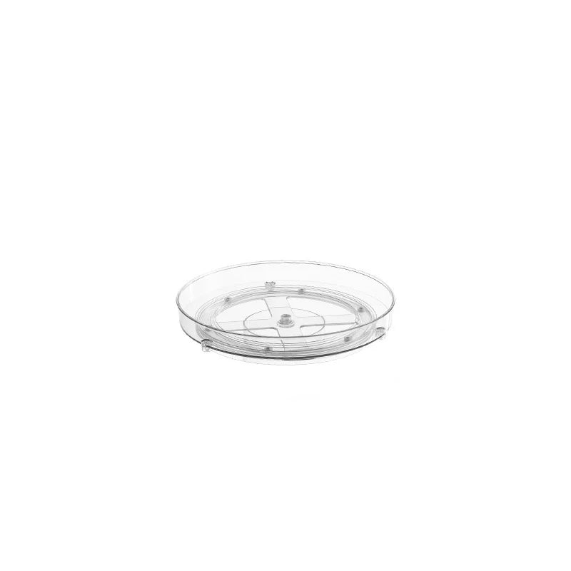 1pc/rack de cozinha rack de armazenamento rotativo transparente armazenamento de especiarias armazenamento de condimentos multi-camada rack de armazenamento de plataforma giratória