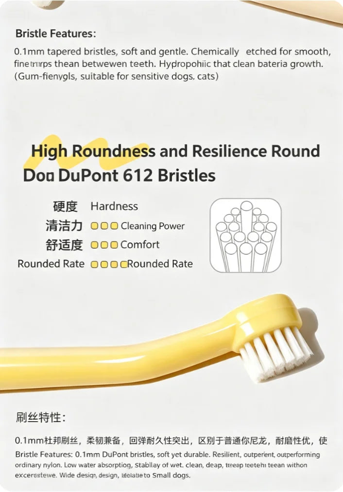 Escova de Dentes para Animais de Estimação, Escova de Dentes Plástica para Cães, Remoção de Tártaro, Limpeza Bucal, Cuidados com Animais de Estimação, Limpeza Bucal para Gatos