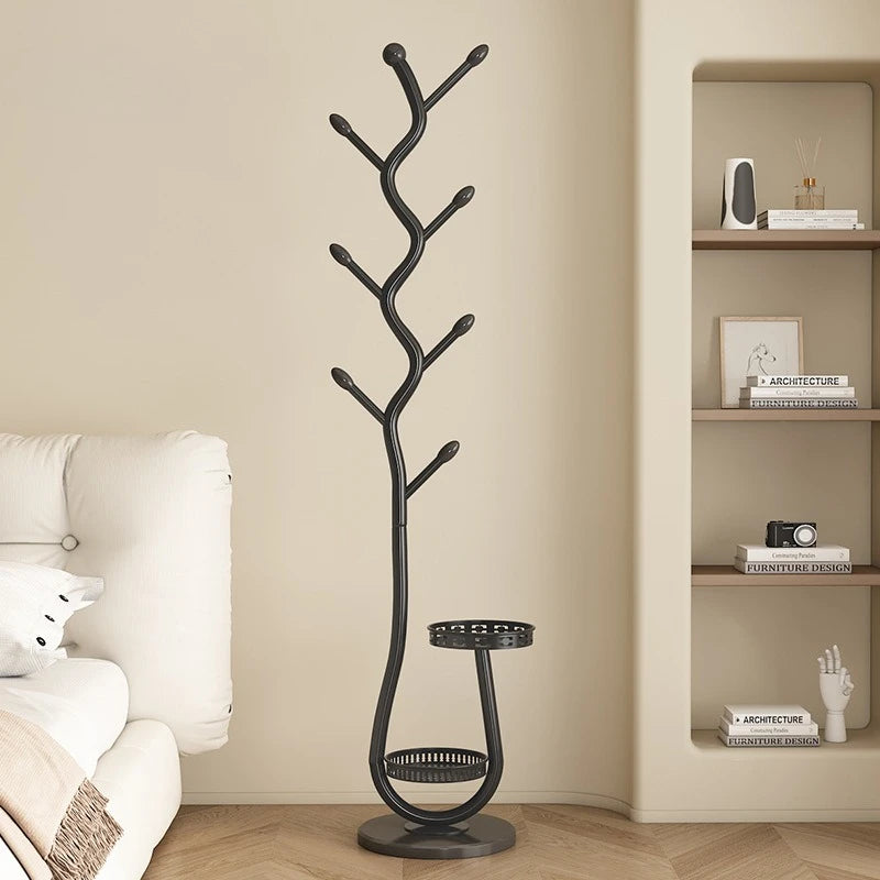 Cabide removível para sala de estar, rack de secagem de pólo único doméstico, suporte para bolsa suspensa de ramo de quarto, cabide suspenso de ardósia francesa