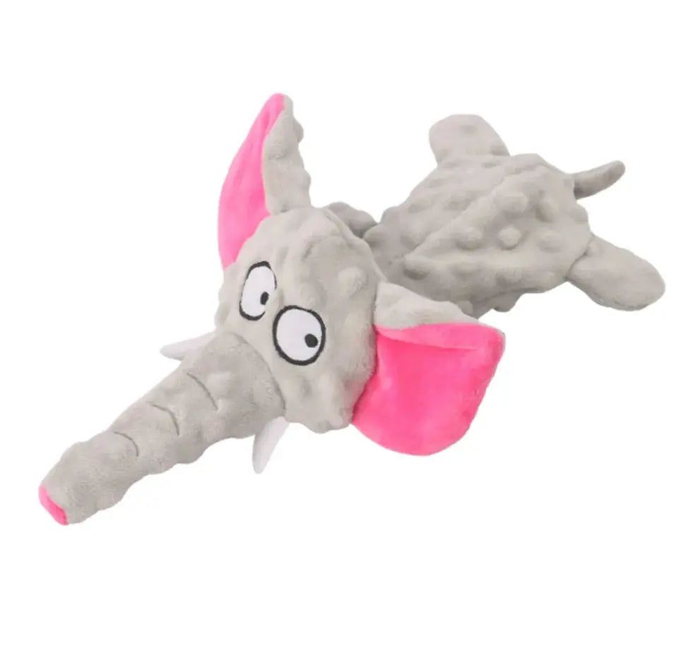 Brinquedos de Pelúcia Pequenos para Cães, Brinquedo Durável em Forma de Elefante com Som, Brinquedo Interativo Indestrutível para Cães, Suprimentos para Filhotes Kasa & Pet