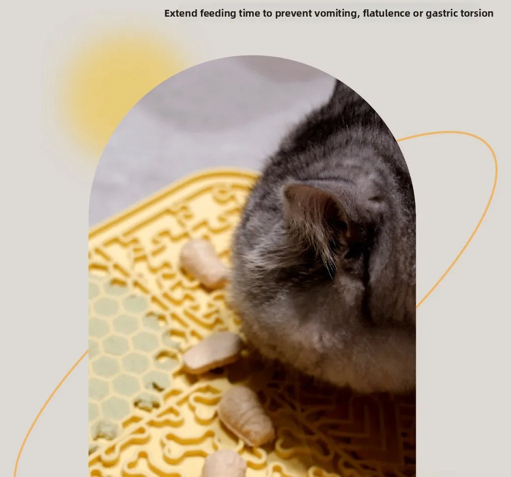 Tapete de Silicone para Lamber para Cães e Gatos, Almofada de Alimentação Lenta, Alívio da Ansiedade, Banho e Higiene, Suprimentos para Animais de Estimação