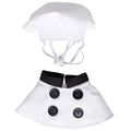 Conjunto de Fantasia para Animais de Estimação Top Chef com 2 Peças, Chapéu e Avental, Roupas Engraçadas e Fofas para Gatos e Cães, Fantasia de Chef para Cães em Feriados, Roupas com Tema de Restaurante