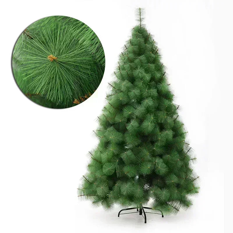 100% completo pe árvore de natal agulhas de pinho artificial decoração da árvore de natal casa decoração de natal atmosfera decoração 90cm-180cm