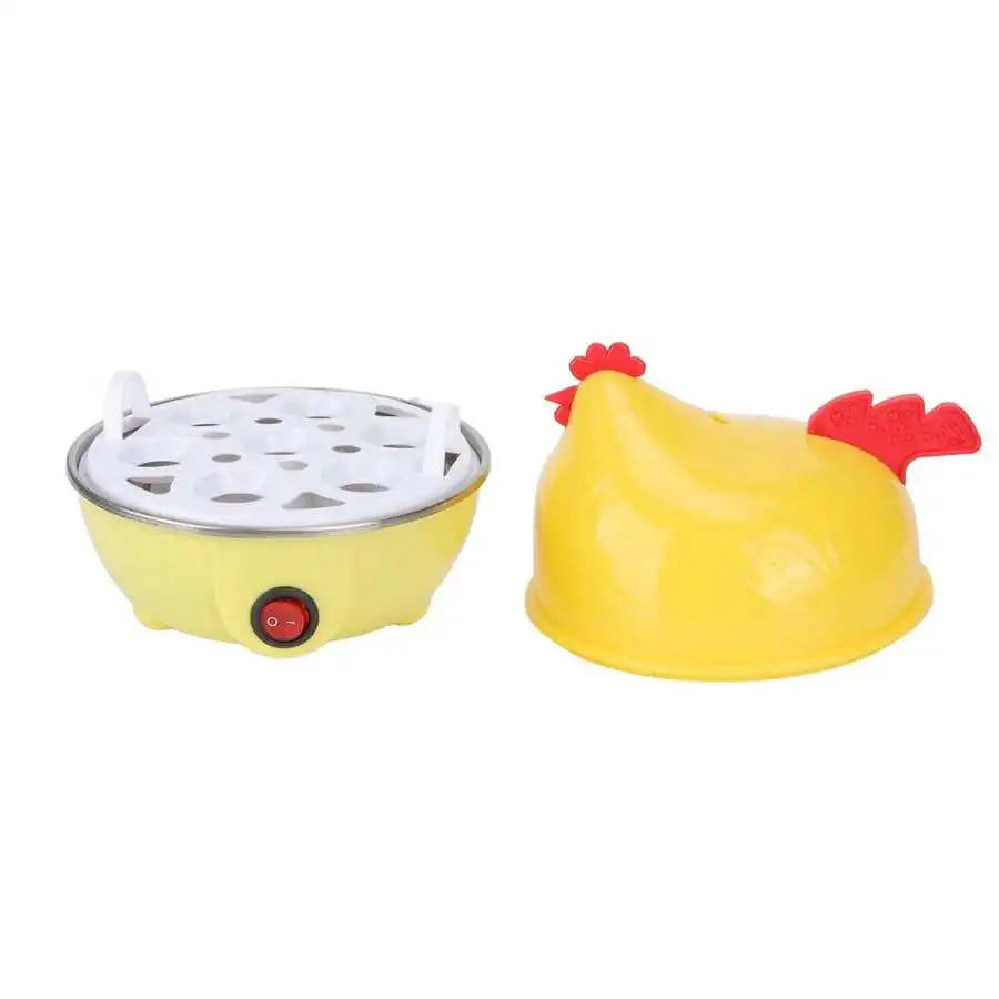 Fogão de Ovos Elétrico com Capacidade de 7 Ovos, Desligamento Automático, Mini Pequeno Almoço, Caldeira Rápida de Ovos, 350W