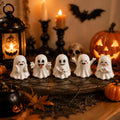 Conjunto de Mini Figuras de Fantasmas para Halloween, Decoração de Casa com Fantasmas Fofos, Ornamentos de Mesa Sazonais de Outono para Decoração de Festa de Halloween