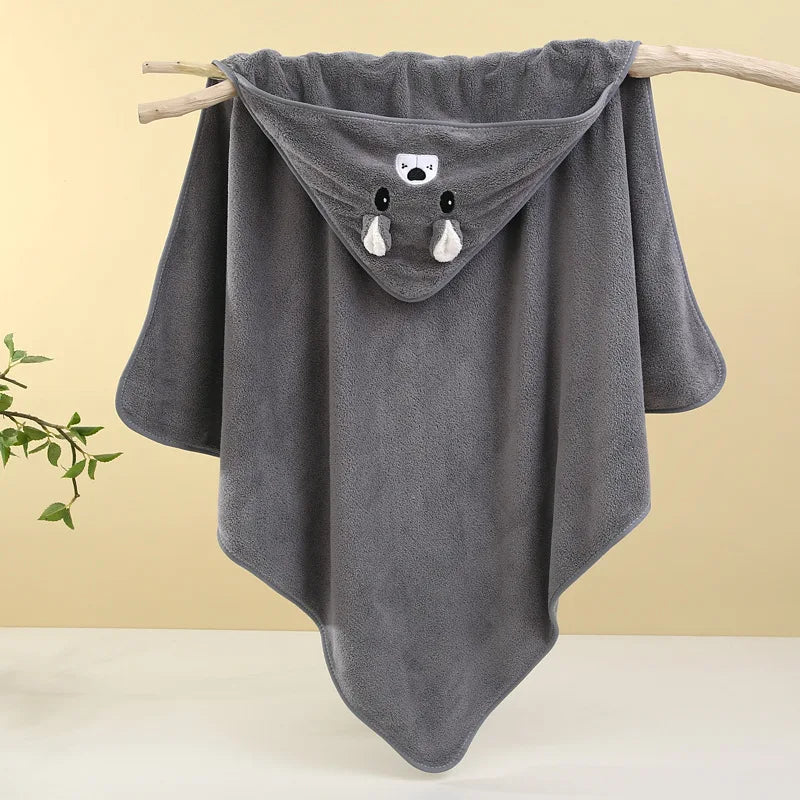 Toalha de banho fofa para bebê, toalha absorvente macia para recém-nascidos, cobertores para bebês para meninas e meninos Kasa & Pet