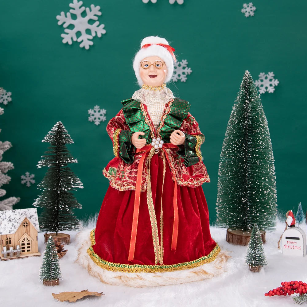 40cm natal anjo boneca estatueta brinquedo colher de árvore ornamentos em pé aniversário natal decorações navidad decoração para casa novedades