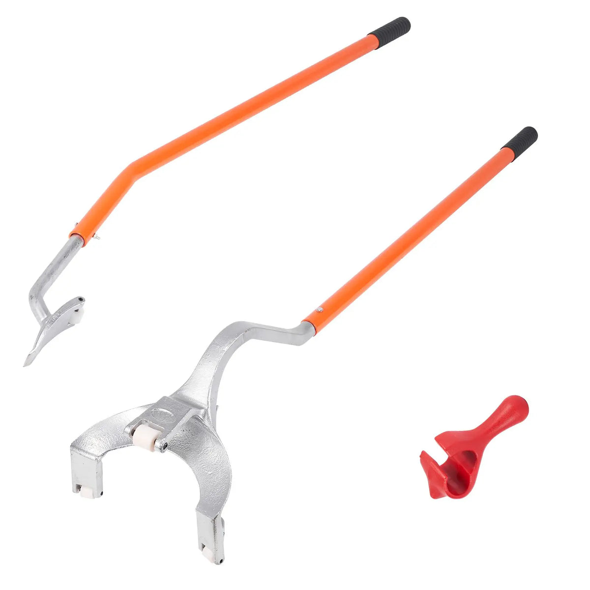 "Tire Mount/Demount Tool (22.5" & 24.5")-Manual Steel Changer with Extra Bead Holder & Tubeless Capabilities"