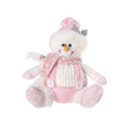 Decorações de Natal – Pingente de boneca de desenho animado com lantejoulas sentadas, rena rosa, boneco de neve e papai noel, adereços de cena de festa de Natal