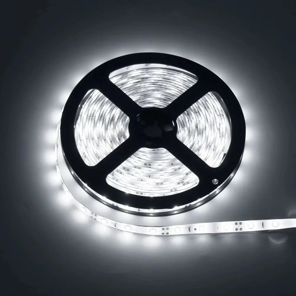 Fita de LED Flexível DC 12V 5m SMD 2835 300 LEDs, Guirlanda de Natal, Fita de Diodo, Pacote com 1 Unidade Kasa & Pet