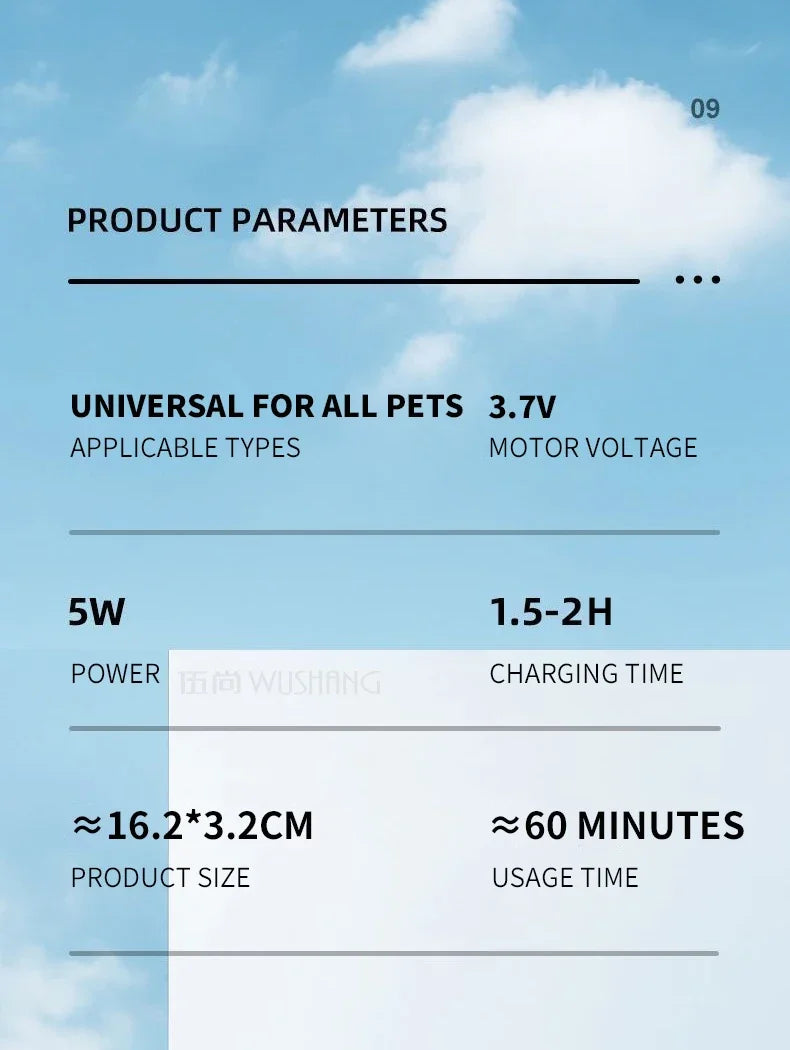 Aparador Elétrico para Cães com Luz LED, Impermeável, Aparador de Pelos para Patas de Animais de Estimação, Baixo Ruído, para Rosto, Patas, Orelhas e Pelos de Gato e Cão