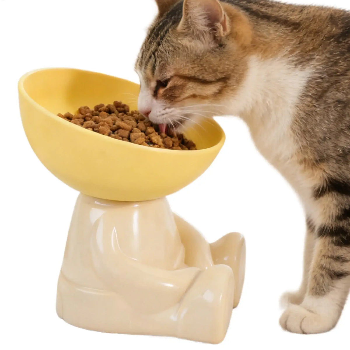 Tigelas para Alimentação de Gatos e Cães, Prato Elevado para Alimentos, Comedouro Antiderrapante para Animais de Estimação, Ideal para Cozinha, Apartamento e Uso Interno