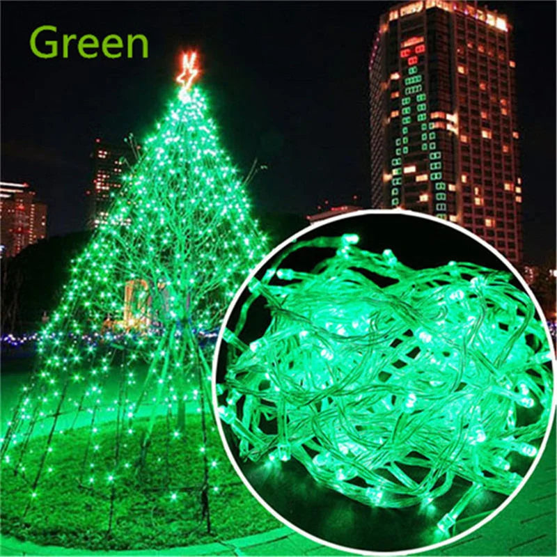 Christmas Lights 10M 20M 30M 50M 100M Decorative Led String Fairy Light 8 Modes Garlands Lights For Wedding Party Holiday Lights