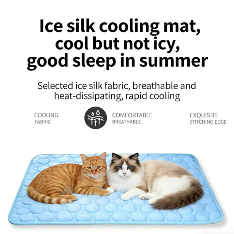 Tapete Refrescante para Cães, Cama Fria de Verão para Pets, Extra Grande para Cães Pequenos e Grandes, Acessórios para Pets