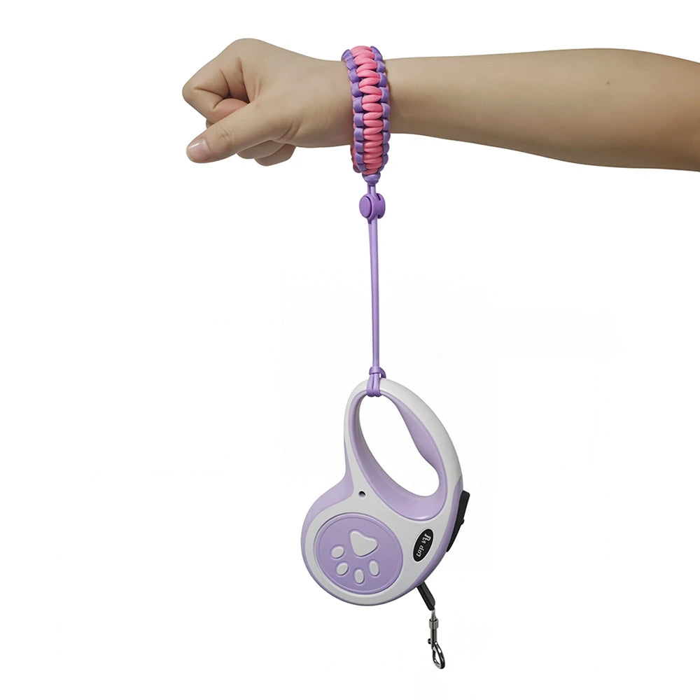 Trela de cachorro mão livre anti-queda pulseira ajustável para filhote de cachorro retrátil corda de tração chihuahua yorkie acessórios
