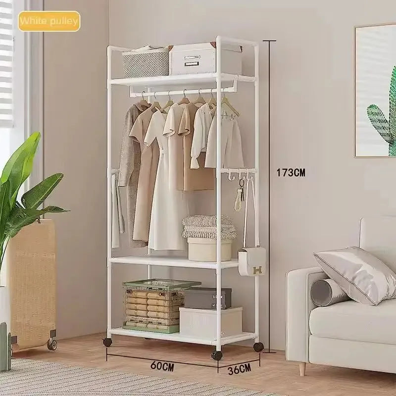 Araras de Roupa com Rodas para Pendurar Roupas, Arara de Chão para Roupas, Suporte para Pendurar Roupas, Ideal para Chapéus, Cachecóis e Gravatas