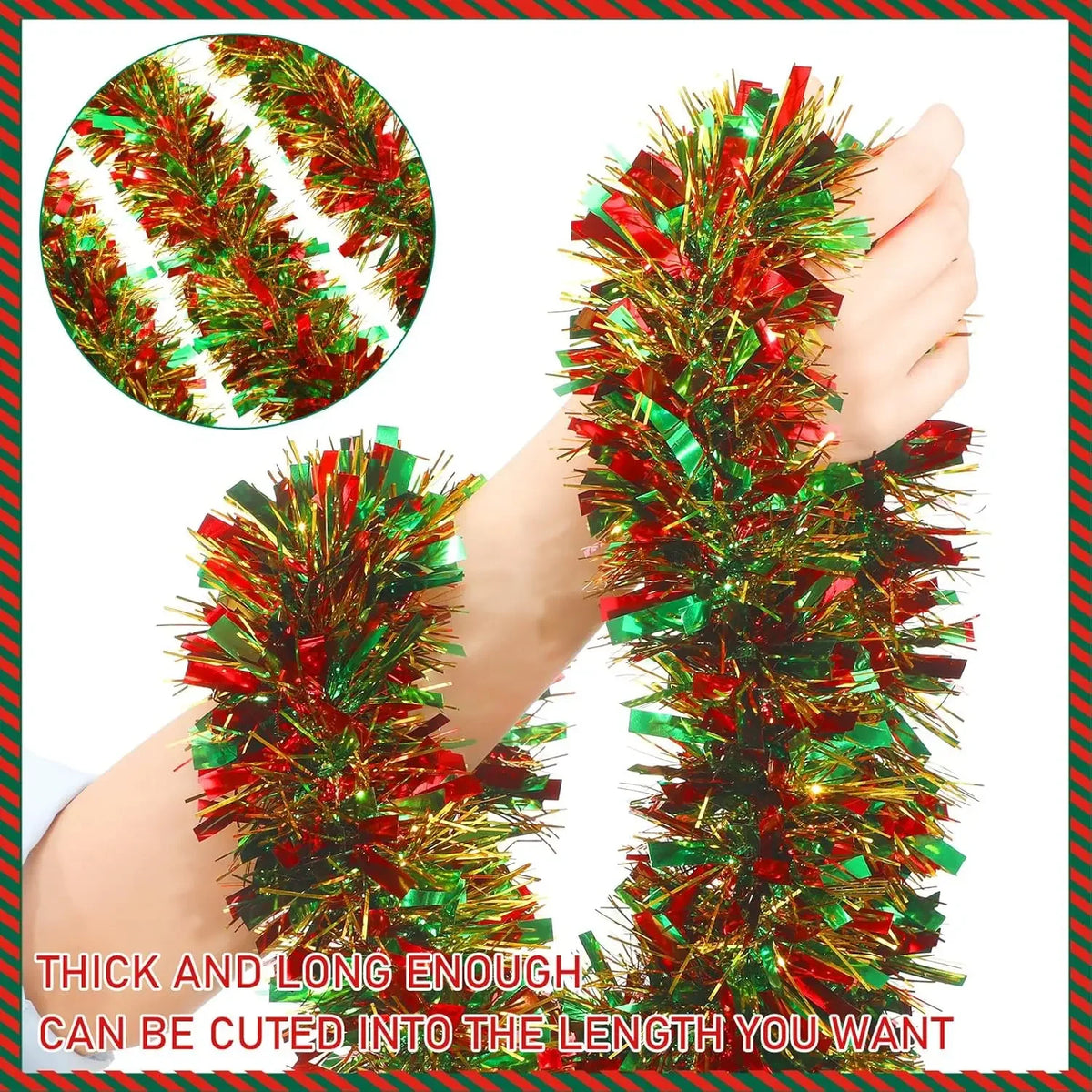 Guirlandas de Natal com Fitas e Laços para Decoração de Balcões, Enfeites para Árvore de Natal, Decoração de Festas e Casa, Adereço Pendente